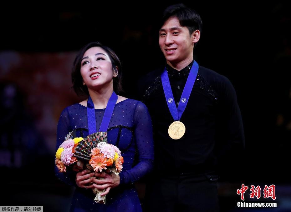 資料圖：隋文靜/韓聰奪冠。