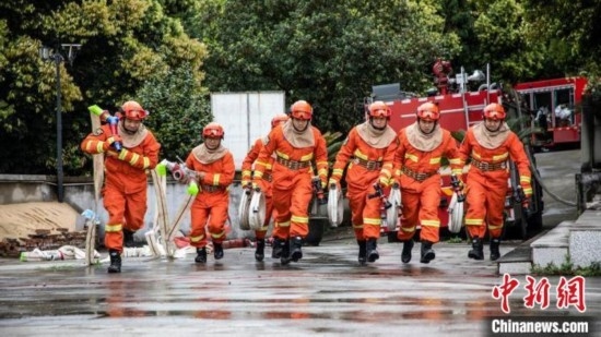 演練現(xiàn)場(chǎng)。瀘州消防供圖