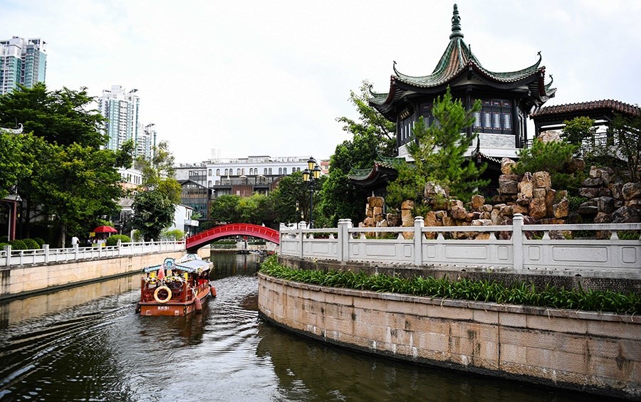 2022年7月19日拍攝的廣州永慶坊一角。新華社記者 鄧華 攝