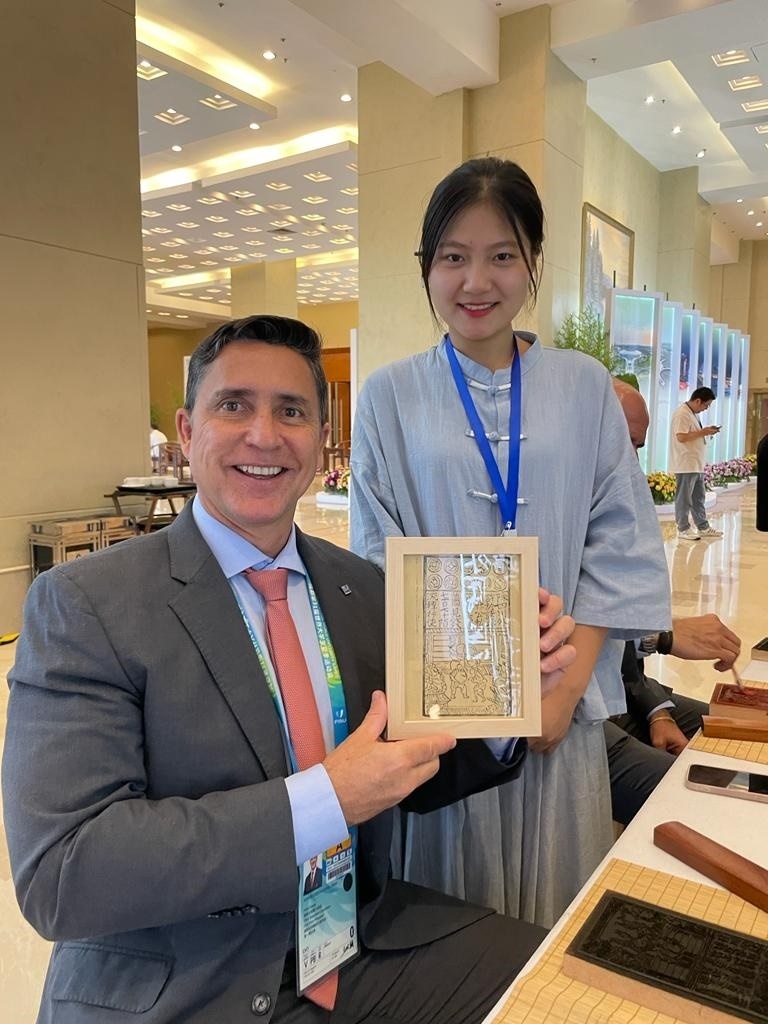 巴西大學生體育聯(lián)合會主席盧西亞諾·卡布拉爾。受訪者供圖