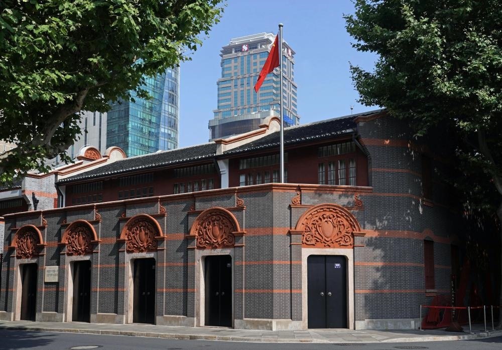 2023年6月9日拍攝的中共一大會址外景。新華社記者 劉穎 攝