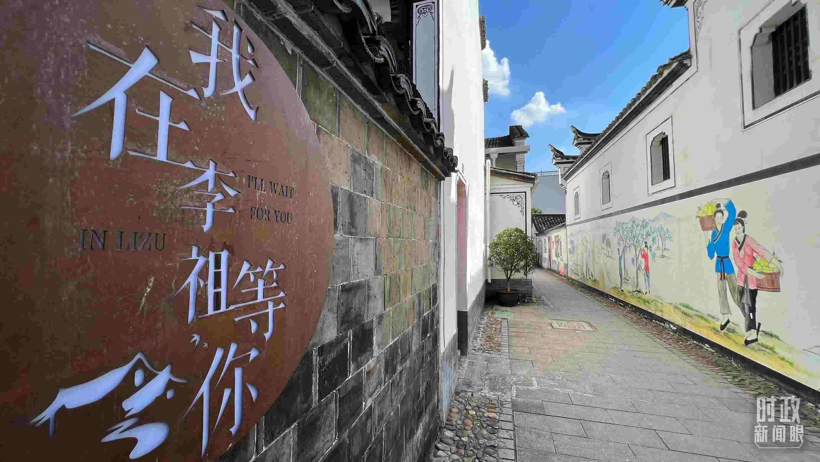 △村內(nèi)干凈整潔的小巷子。（總臺央視記者李煒拍攝）