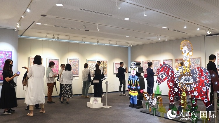 到場(chǎng)民眾觀看展覽。人民網(wǎng) 許可攝