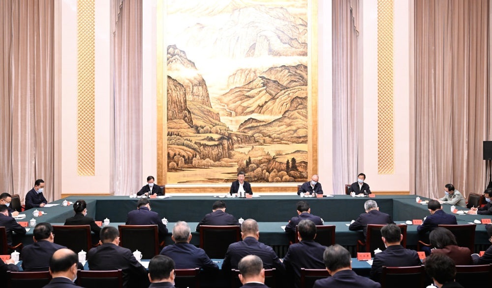  2023年5月17日上午，習(xí)近平在西安聽取陜西省委和省政府工作匯報(bào)并發(fā)表重要講話。