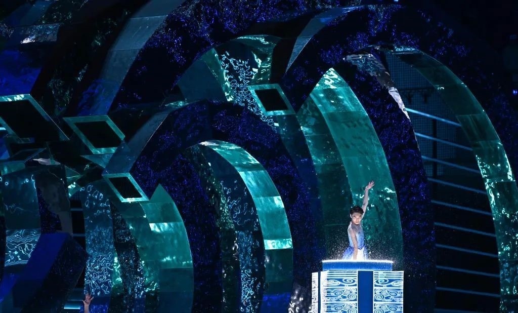 △9月23日，杭州第19屆亞洲運動會開幕式迎賓表演《水潤秋輝》。