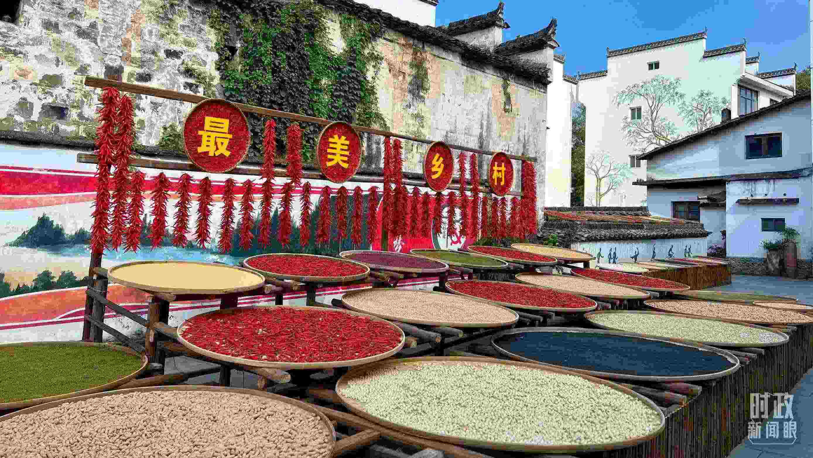 △婺源縣秋口鎮(zhèn)王村石門自然村。（總臺(tái)央視記者程鋮拍攝）