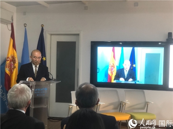 生態(tài)環(huán)境部應(yīng)對(duì)氣候變化司一級(jí)巡視員孫楨在研討會(huì)上致辭。 人民網(wǎng)記者 趙健攝