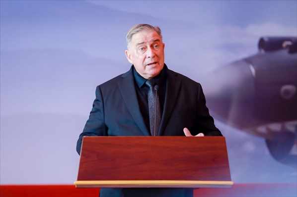 2023年10月30日，美中航空遺產(chǎn)基金會(huì)主席杰弗里·格林在中國(guó)人民抗日戰(zhàn)爭(zhēng)紀(jì)念館的活動(dòng)中發(fā)表講話。中國(guó)人民對(duì)外友好協(xié)會(huì)供圖