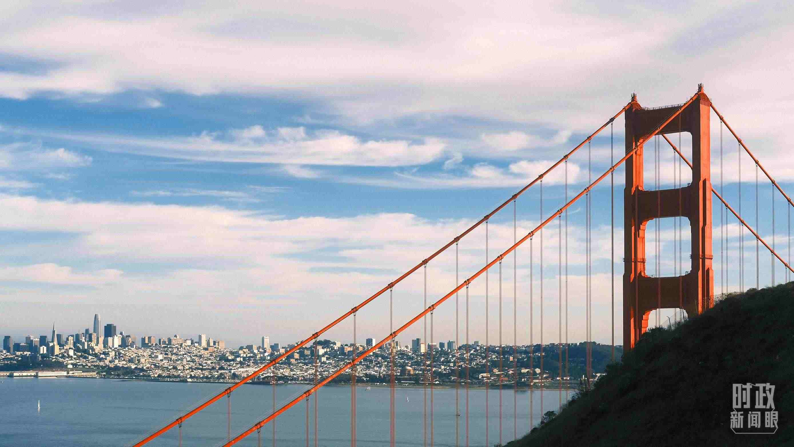 舊金山，金門大橋。（總臺央視記者盧心雨拍攝）