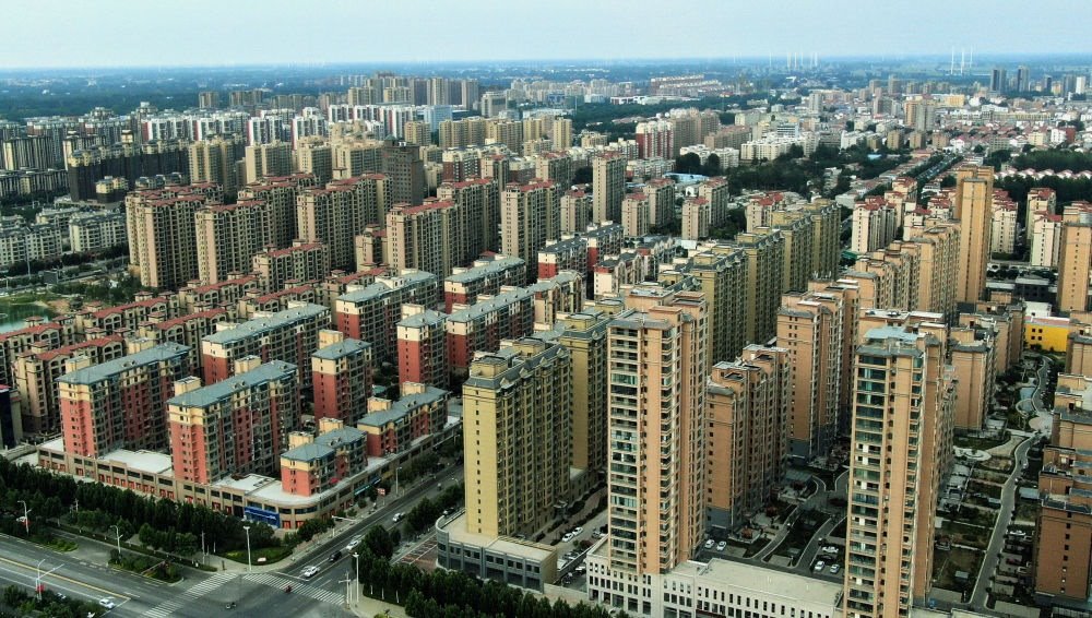 這是2021年6月23日拍攝的蘭考縣縣城（無人機(jī)照片）。新華社記者 李安 攝