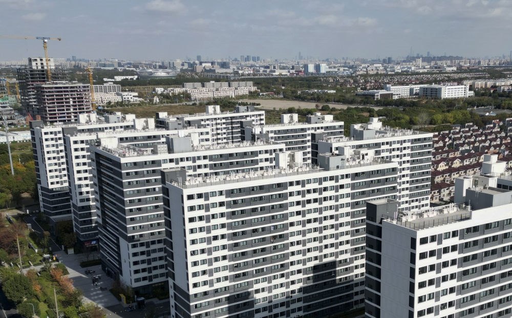 社區(qū)外景（無(wú)人機(jī)照片）。