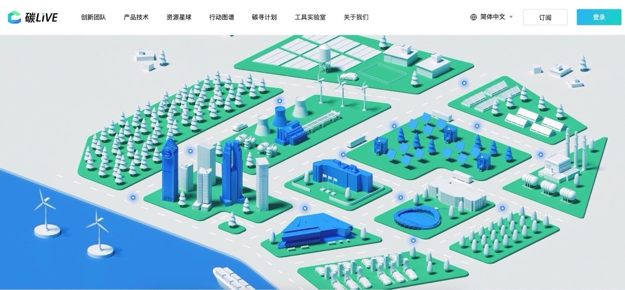 “碳LIVE”社區(qū)網(wǎng)頁截圖。圖片由騰訊公司提供