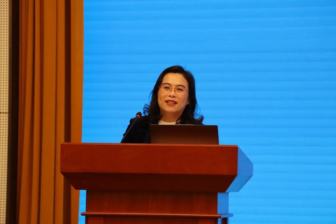 浙江師范大學(xué)副校長張建珍致辭。主辦方供圖