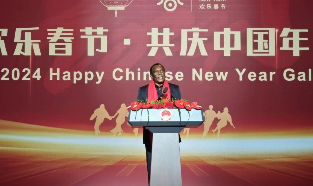 南非駐華大使謝勝文閣下致辭。中國駐南非大使館供圖