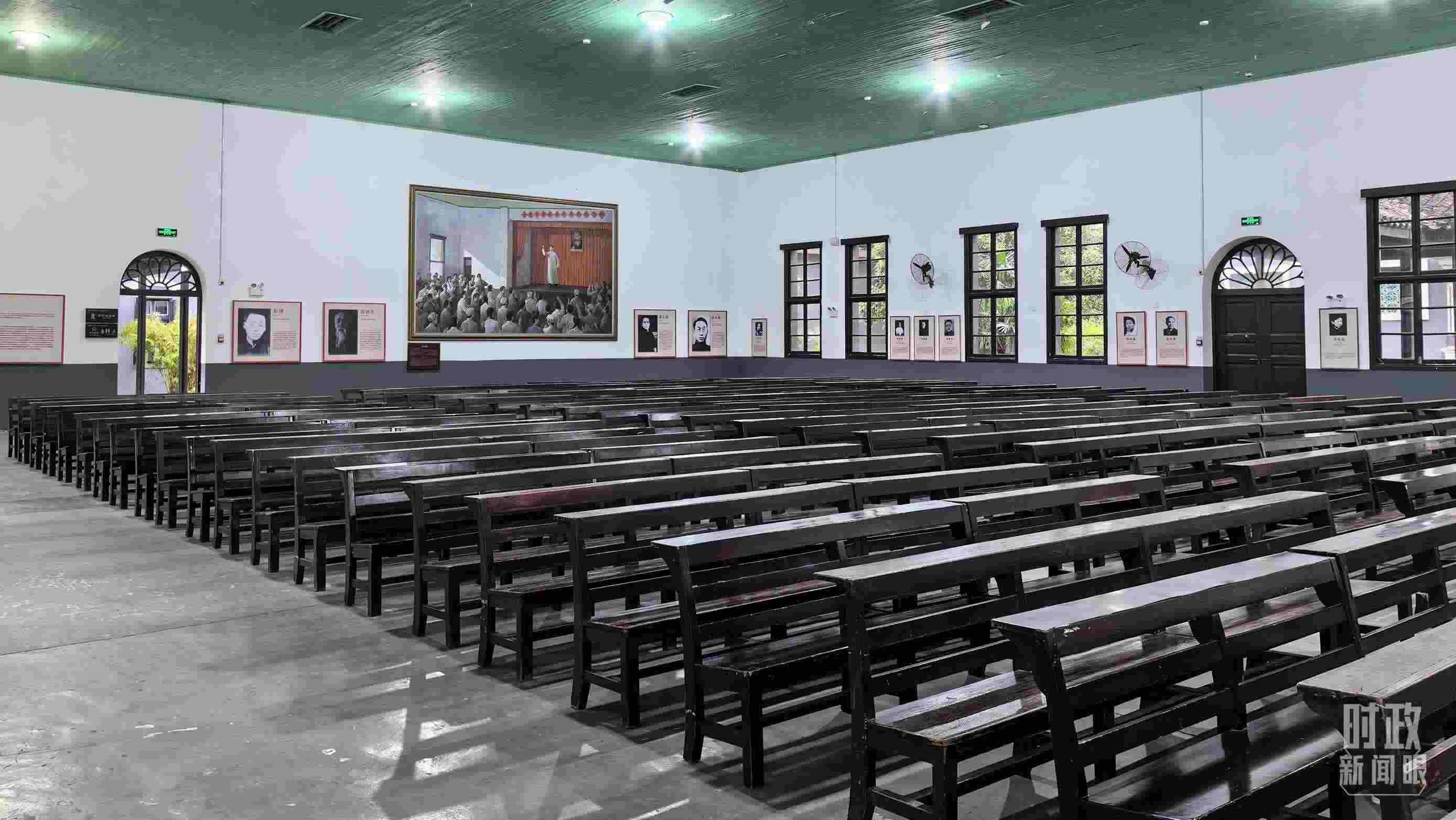 △湖南第一師范學(xué)院（城南書院校區(qū)）大禮堂。（總臺央視記者趙化拍攝）