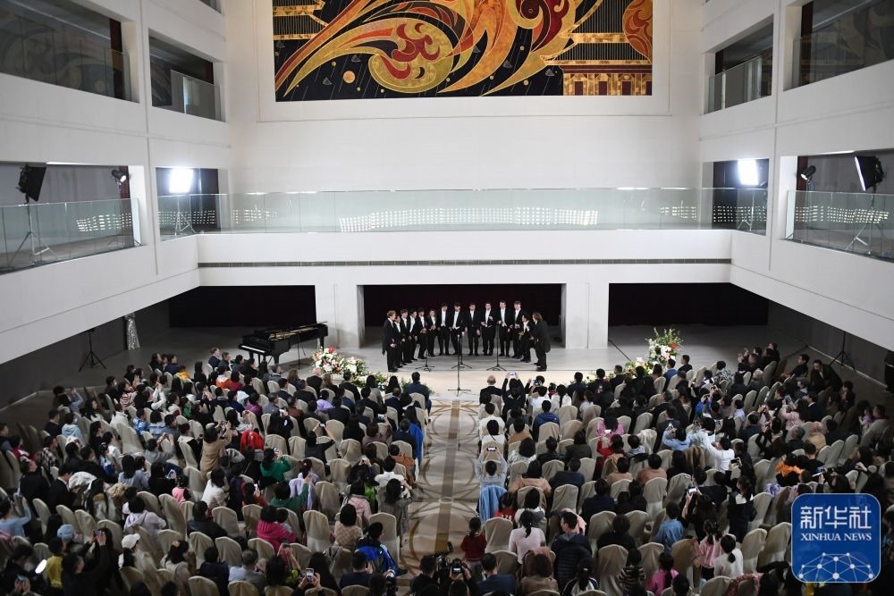 3月21日拍攝的“春暖·金融街韻律專場音樂會(huì)”現(xiàn)場。新華社記者 任超 攝