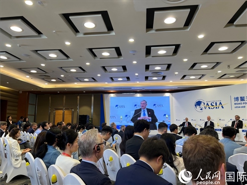 3月27日，博鰲亞洲論壇2024年年會(huì)“全球地緣政治展望”分論壇現(xiàn)場(chǎng)。人民網(wǎng) 艾里士攝
