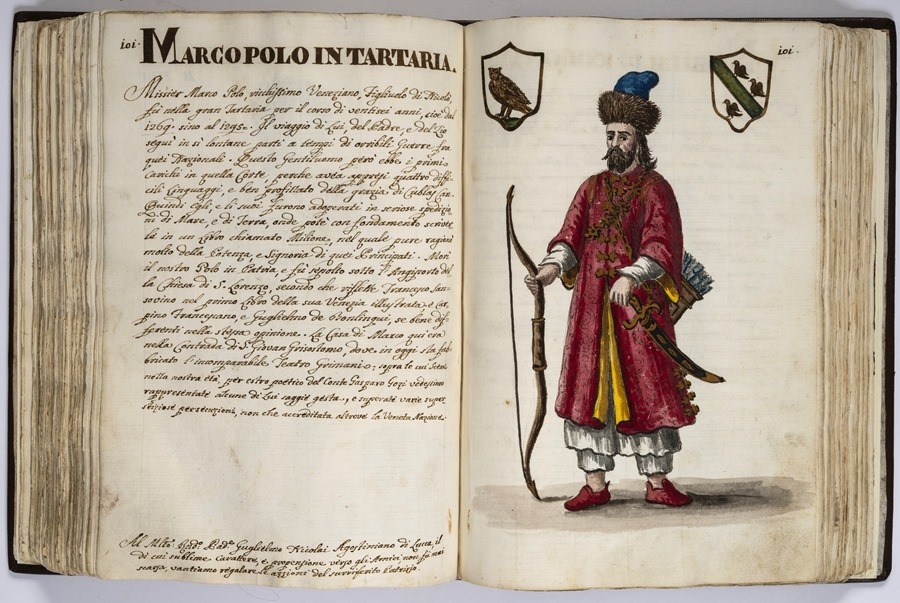 “馬可·波羅的世界”展覽的部分展品。威尼斯市立博物館基金會供圖