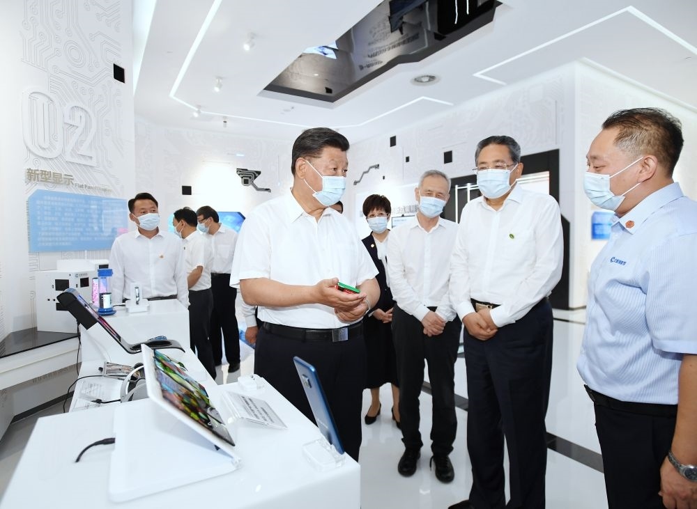 2020年8月19日下午，習(xí)近平總書記在安徽省合肥市參觀安徽創(chuàng)新館，了解安徽省科技創(chuàng)新和新興產(chǎn)業(yè)發(fā)展情況。