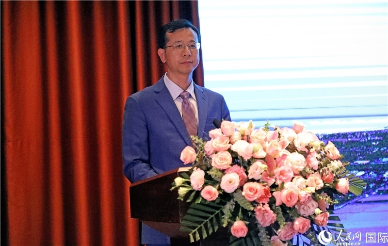 外交部外事管理司副司長姚紹俊在宣介會上致辭。人民網(wǎng)記者趙益普