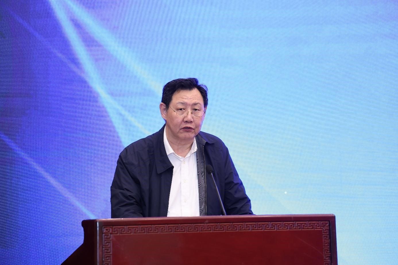 中國物流與采購聯(lián)合會(huì)黨委副書記余平致辭。主辦方供圖