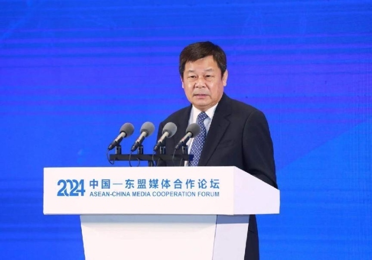 杜占元致辭。中國外文局供圖