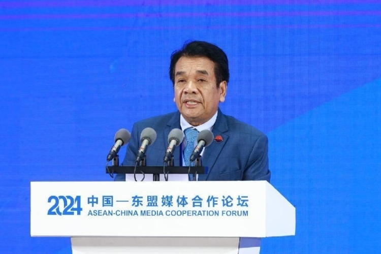 韓桑阿致辭。中國外文局供圖