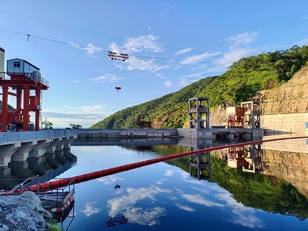 剛果（金）布桑加水電站水庫。中鐵資源集團(tuán)供圖