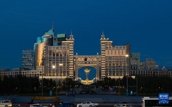 這是7月1日拍攝的哈薩克斯坦首都阿斯塔納街景。新華社記者 白雪騏 攝
