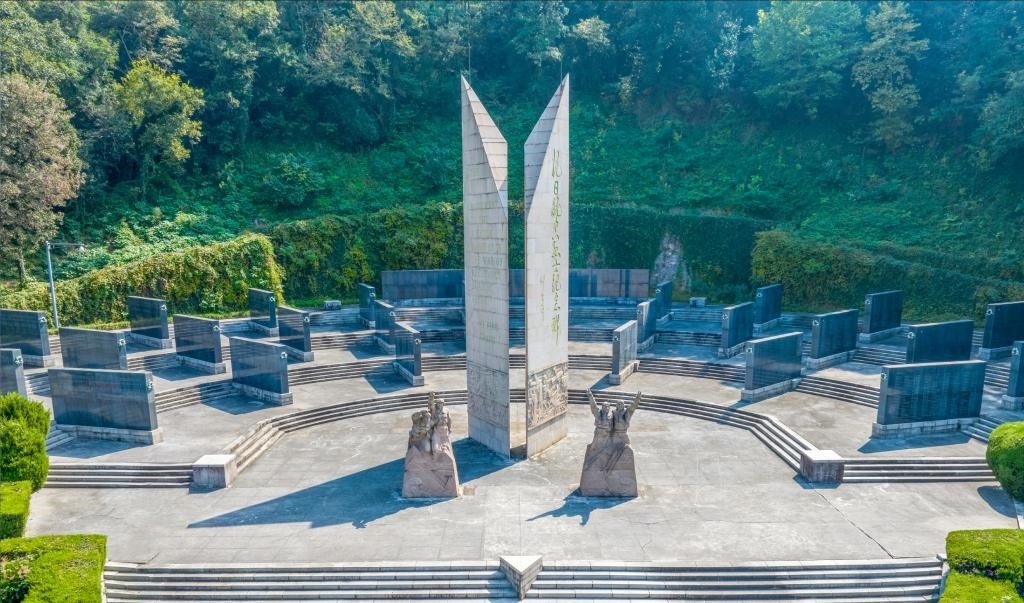 抗日航空英烈紀念碑廣場。（受訪單位供圖）