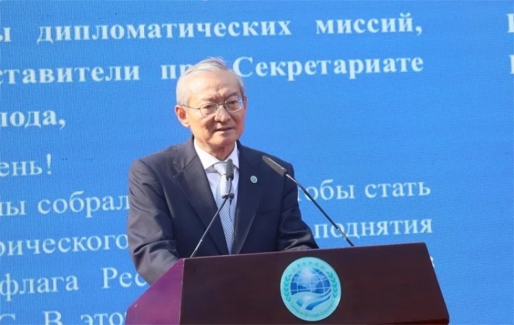 上合組織秘書長張明出席活動(dòng)并致辭。主辦方供圖