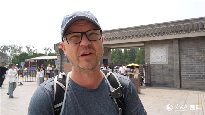 圖為德國籍游客安德烈亞斯·西伯特。人民網(wǎng)記者 吳超嵐攝