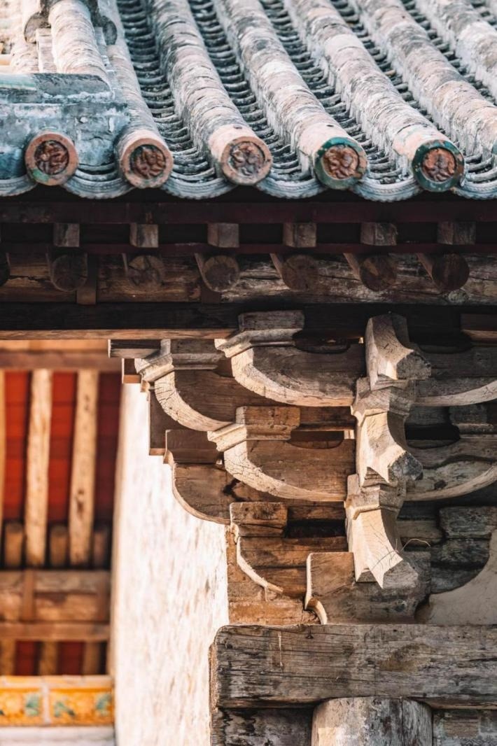 高平市古建資圣寺斗拱結構。王劍攝