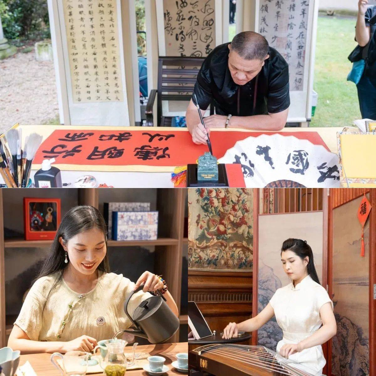 中國非遺與傳統(tǒng)文化展區(qū)引人入勝。 “中國之家”供圖