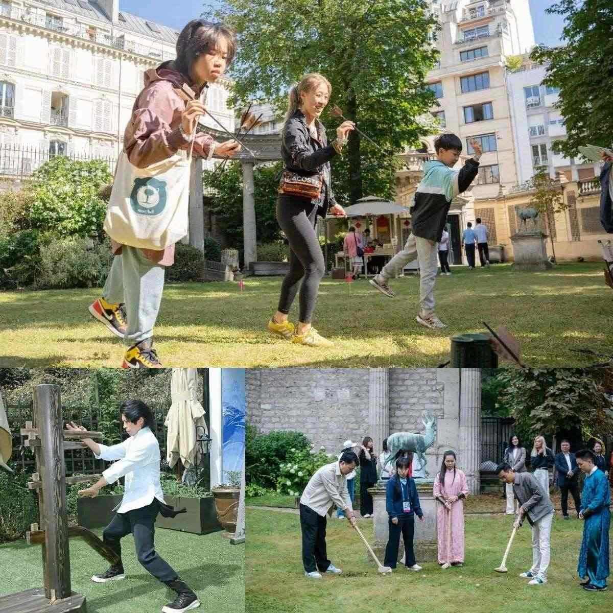 中國傳統(tǒng)體育項目互動體驗區(qū)樂趣橫生?！爸袊摇惫﹫D