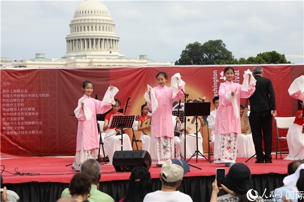 2、在華盛頓中國文化節(jié)活動上，還進行了豐富多樣的中國文化演出。 人民網(wǎng)記者 李志偉攝