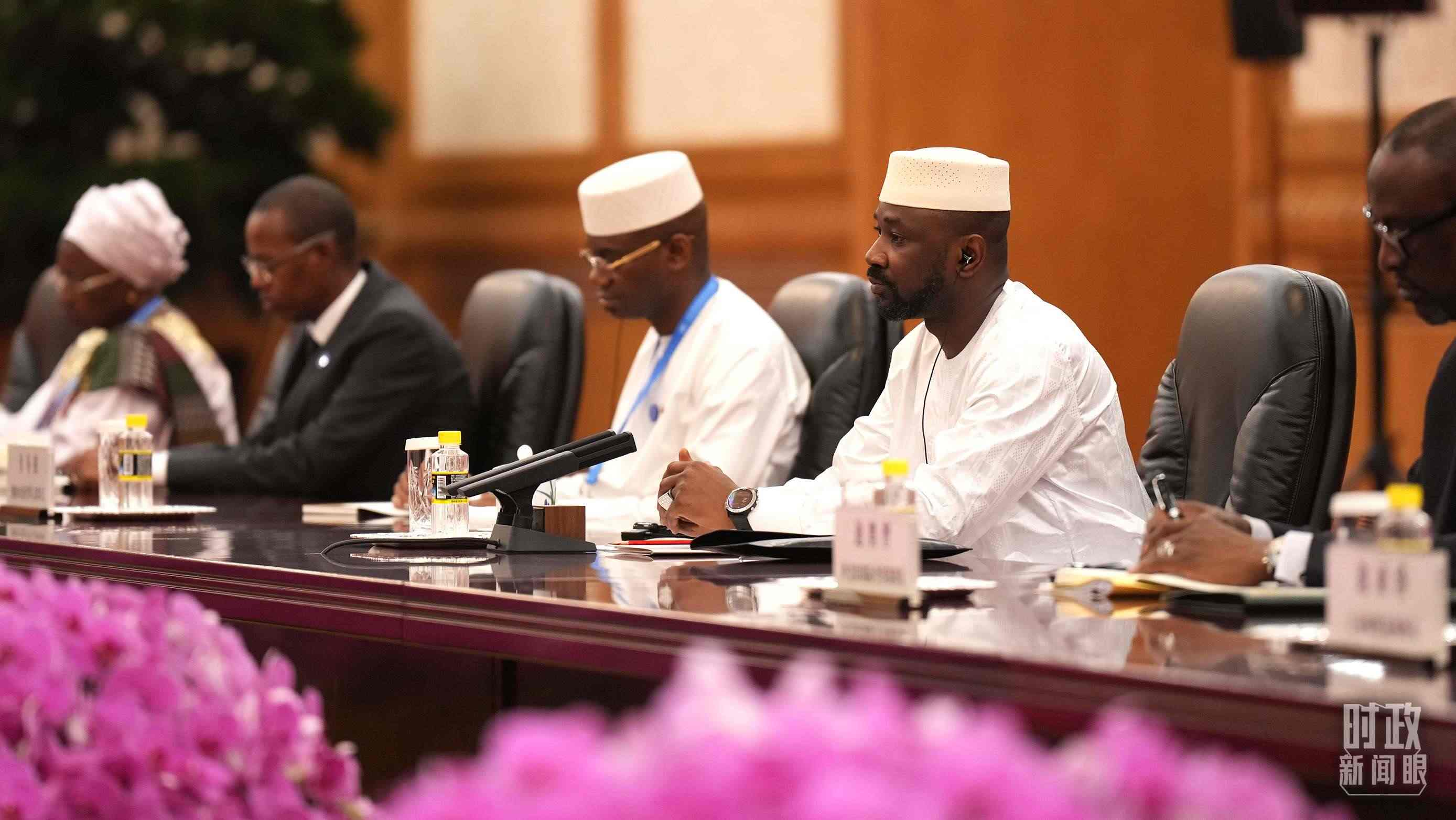 △馬里總統(tǒng)戈伊塔。（總臺(tái)記者李晉拍攝）