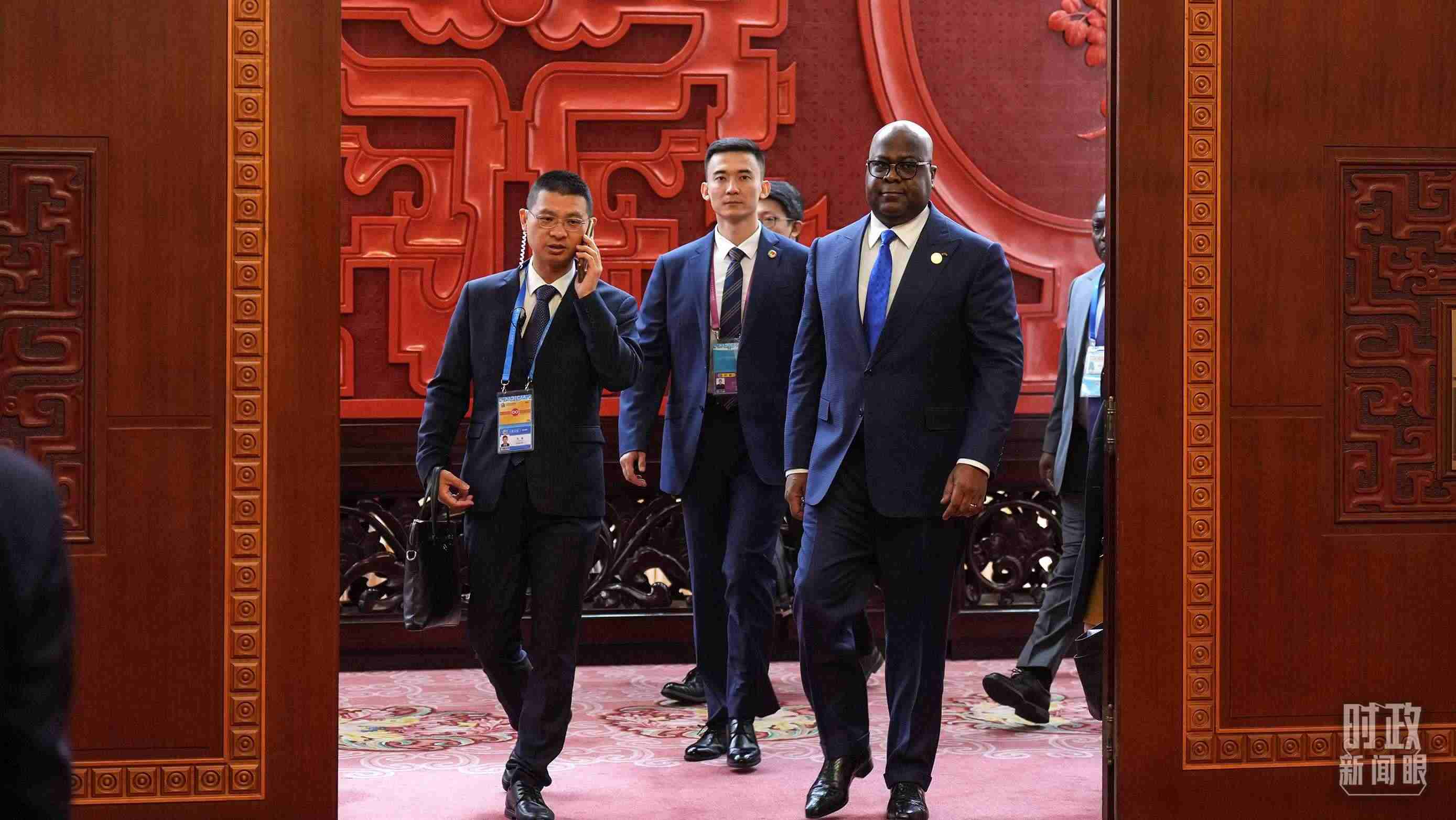 △剛果（金）總統(tǒng)齊塞克迪。（總臺(tái)記者李晉拍攝）