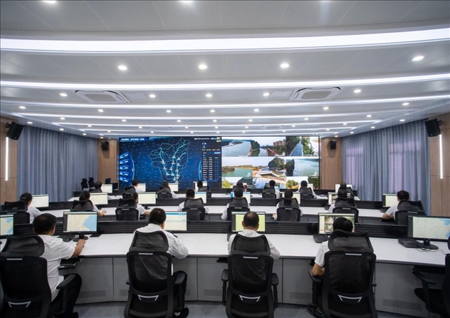 位山灌區(qū)智慧調(diào)度中心 。受訪者供圖