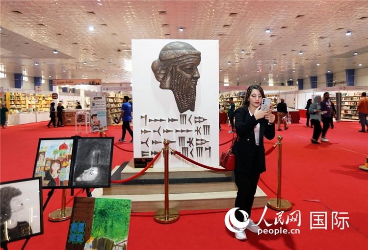 展廳一角。人民網(wǎng)中東中心分社奧馬爾·哈利勒攝