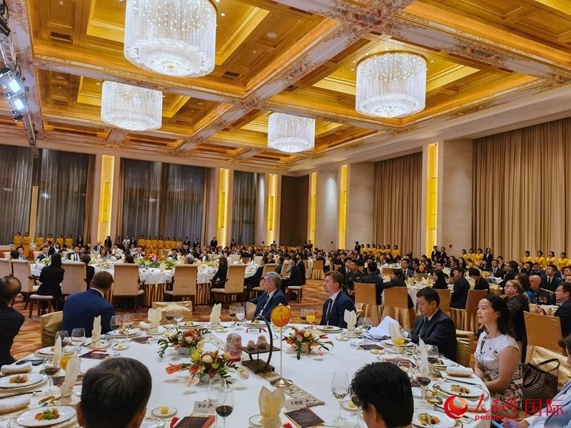 慶祝中俄建交75周年招待會(huì)在京舉行。人民網(wǎng)記者 李明琪攝