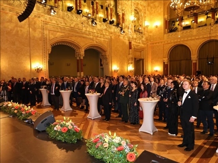 招待會現(xiàn)場。中國駐匈牙利大使館供圖