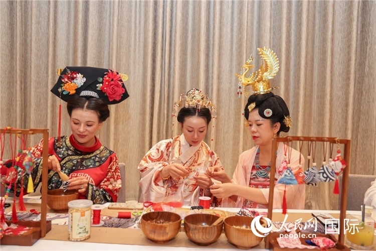 中國(guó)傳統(tǒng)文化展示。人民網(wǎng)記者任皓宇攝