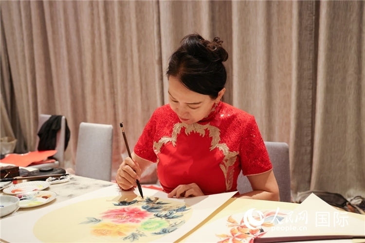 中國(guó)傳統(tǒng)文化展示。人民網(wǎng)記者任皓宇攝