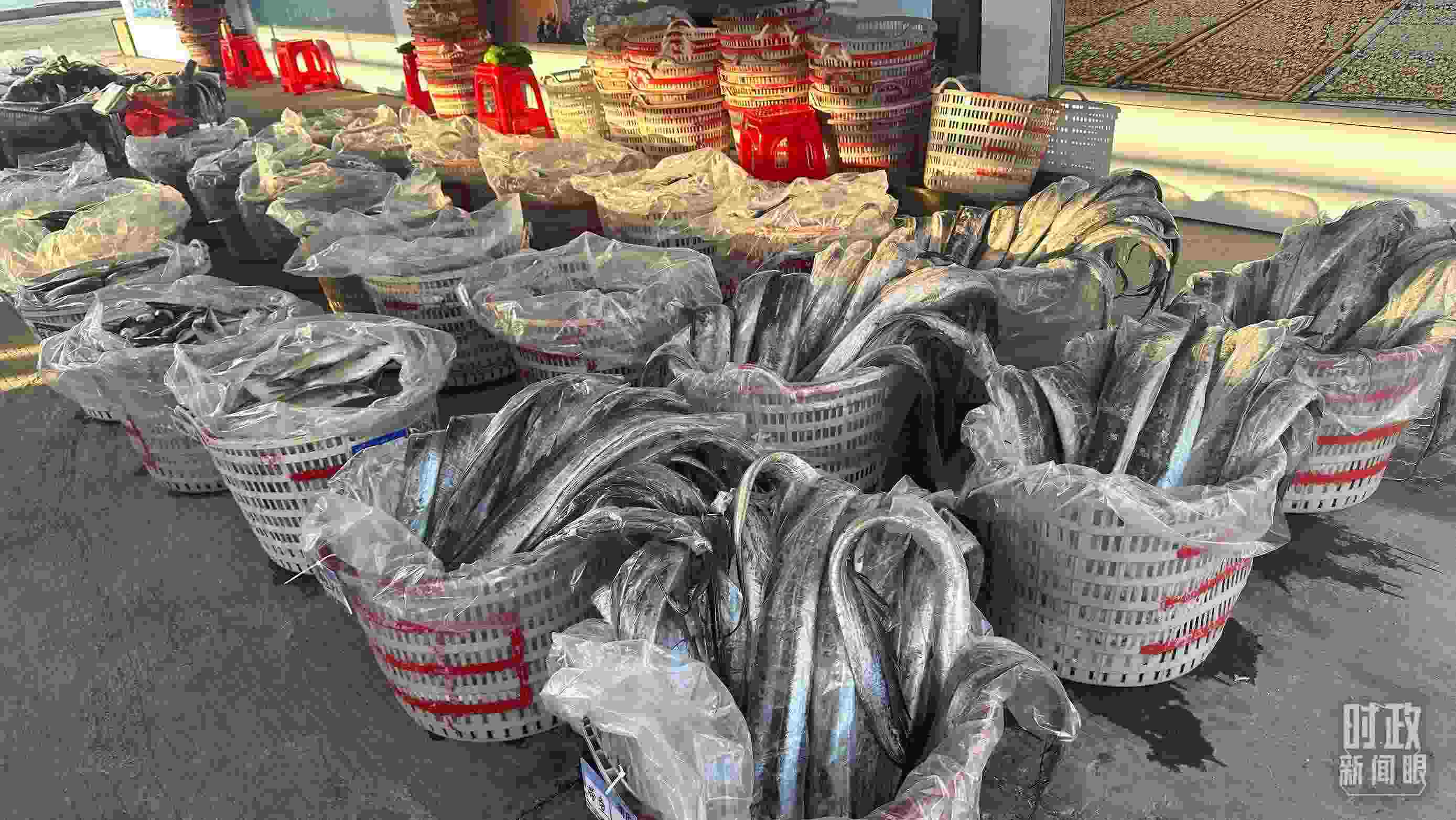 △澳角村的海產(chǎn)品。（總臺央視記者覃思拍攝）