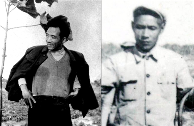 拼版照片：左圖為焦裕祿資料照片；右圖為谷文昌資料照片。