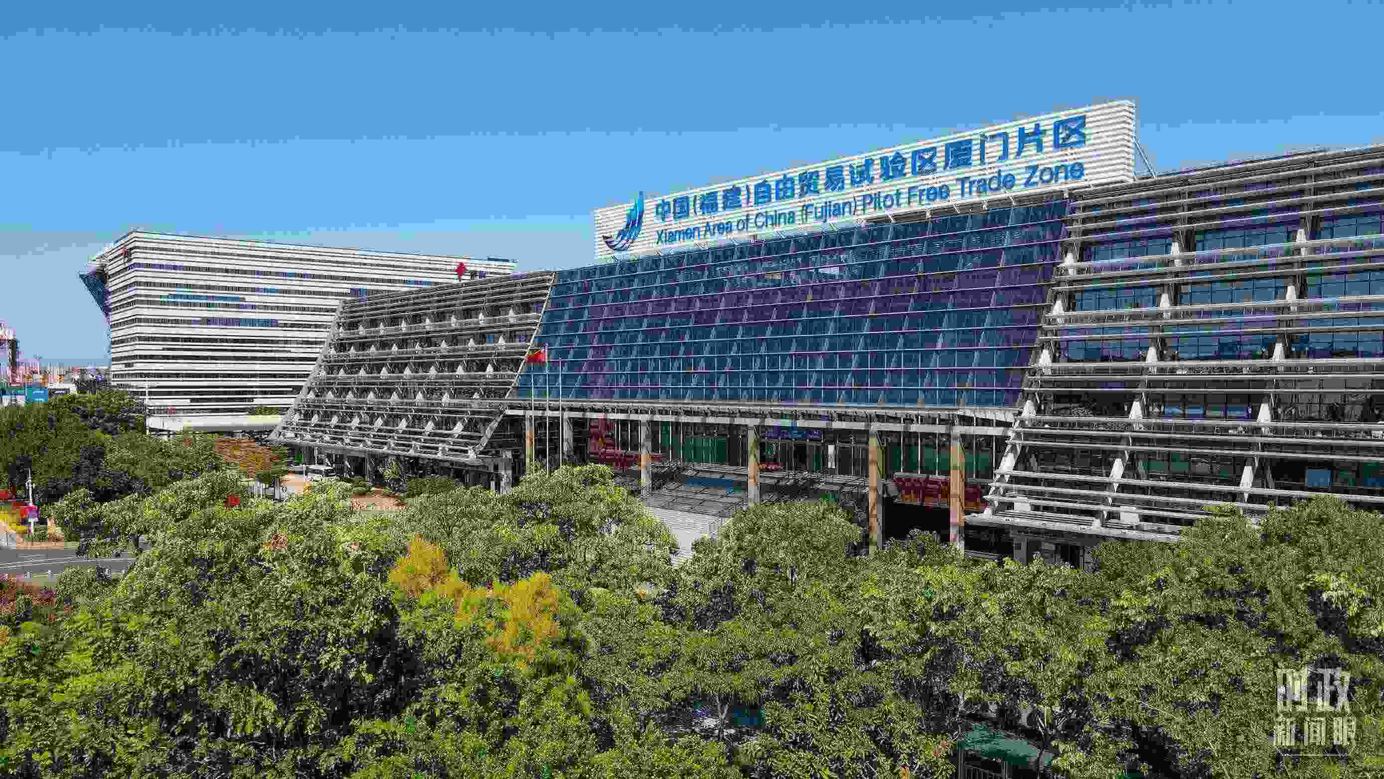 △中國（福建）自由貿(mào)易試驗區(qū)廈門片區(qū)。（總臺記者鄭皓拍攝）