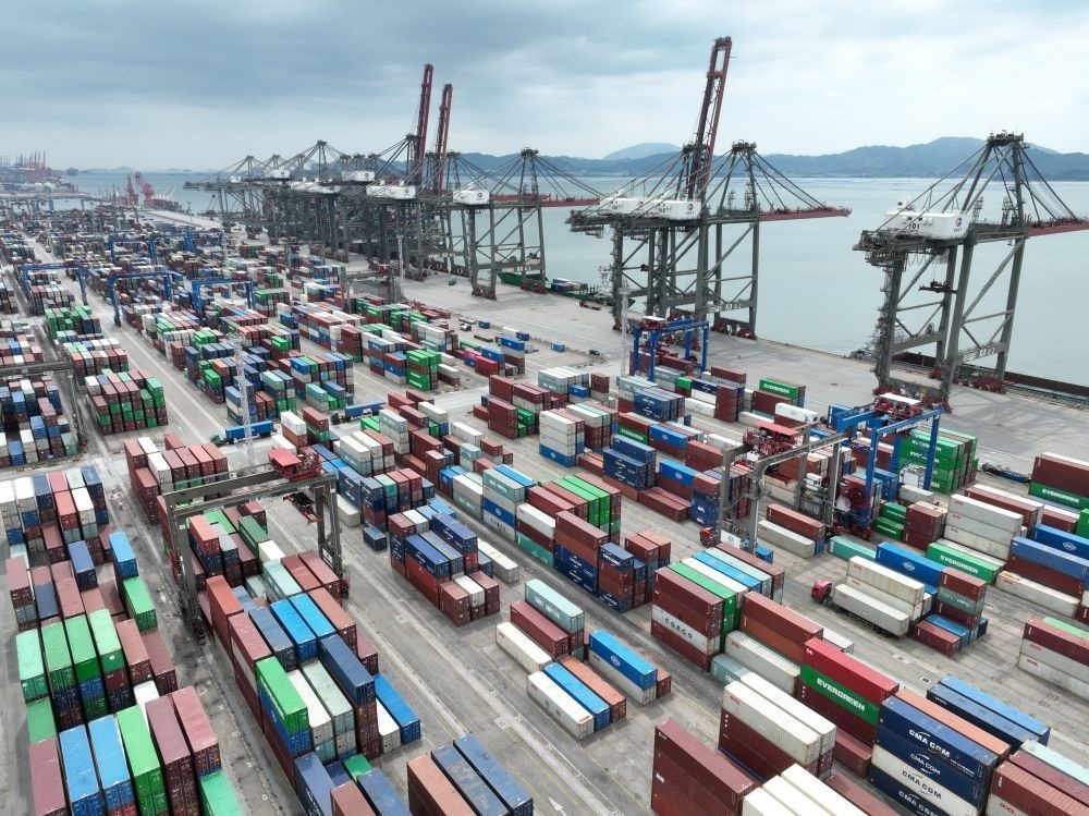 這是中國(guó)（福建）自由貿(mào)易試驗(yàn)區(qū)廈門片區(qū)內(nèi)的廈門遠(yuǎn)海碼頭（2024年9月5日攝）。