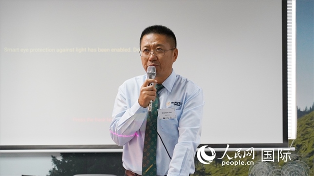 碩豐集團董事長孫曉棟發(fā)言。 人民網(wǎng) 張茜攝