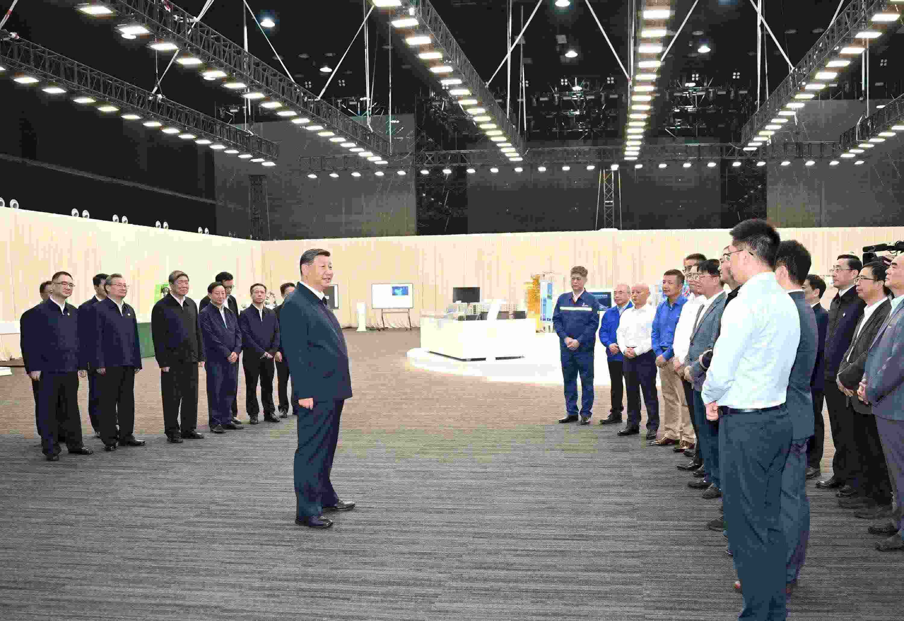 △2024年10月17日，習(xí)近平總書記在安徽省合肥濱湖科學(xué)城考察。